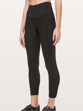 Lululemon Daily Lineup 7/8” Leggings 25” ~ 4 ~ Black